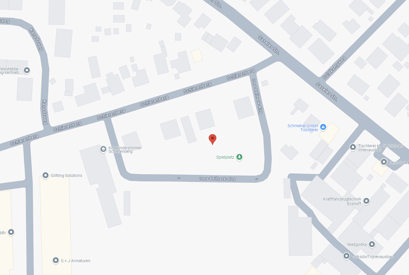 Map showing our location